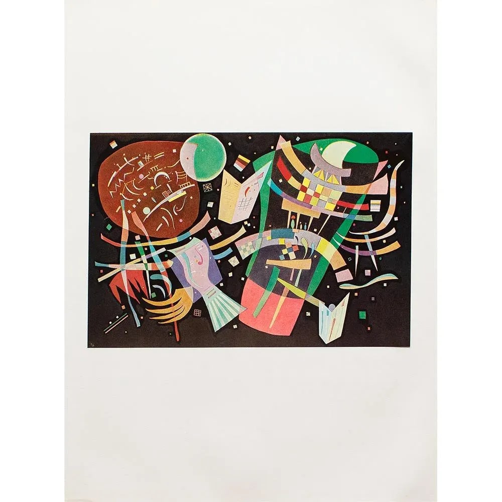 1960 After Wassily Kandinsky "Composition X", Vintage First Edition Full-Color Print - 2