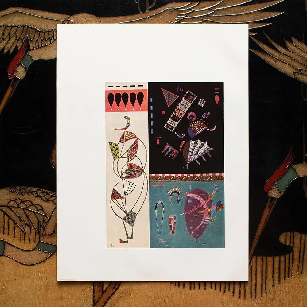 1960 After Wassily Kandinsky "Division - Unity", Vintage First Edition Full-Color Print - 3