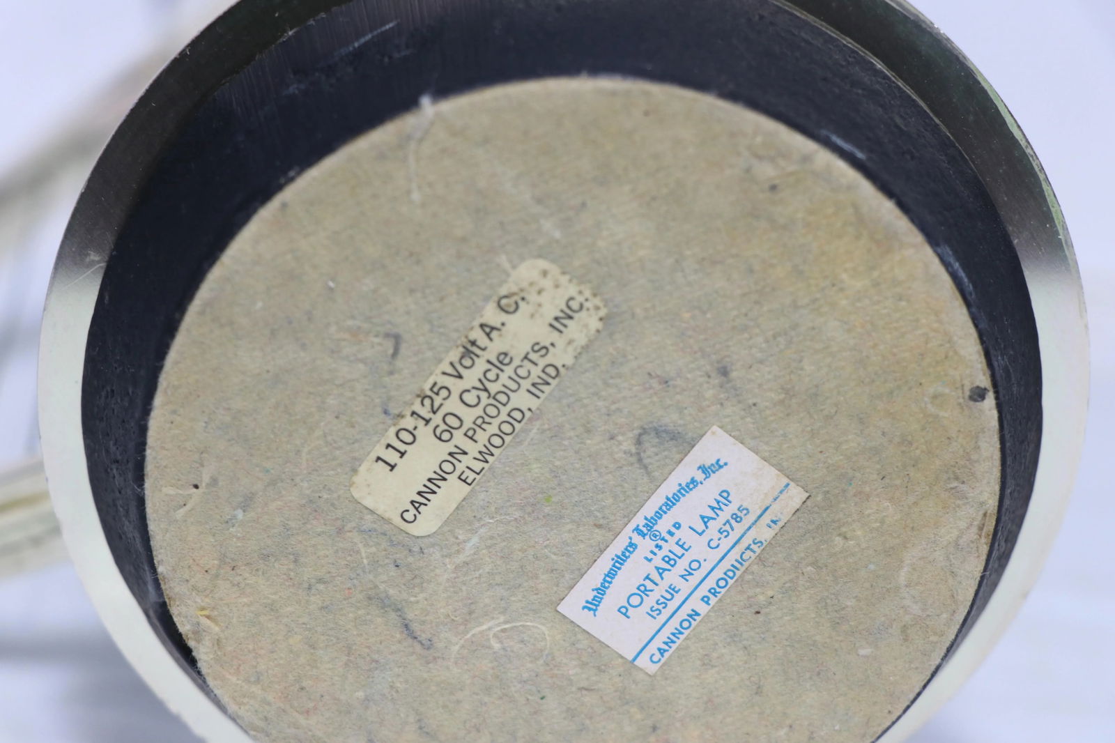 Adjustable Mid Century Harp Form Desk Lamp by Cannon Ca.1950's Made in Usa - 9