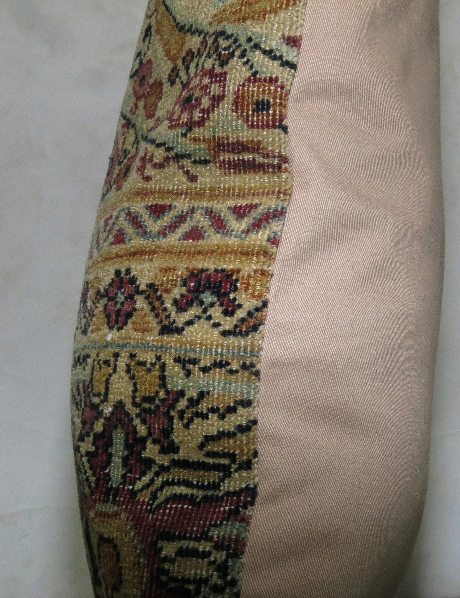 Antique Kirman Rug Pillow - 2