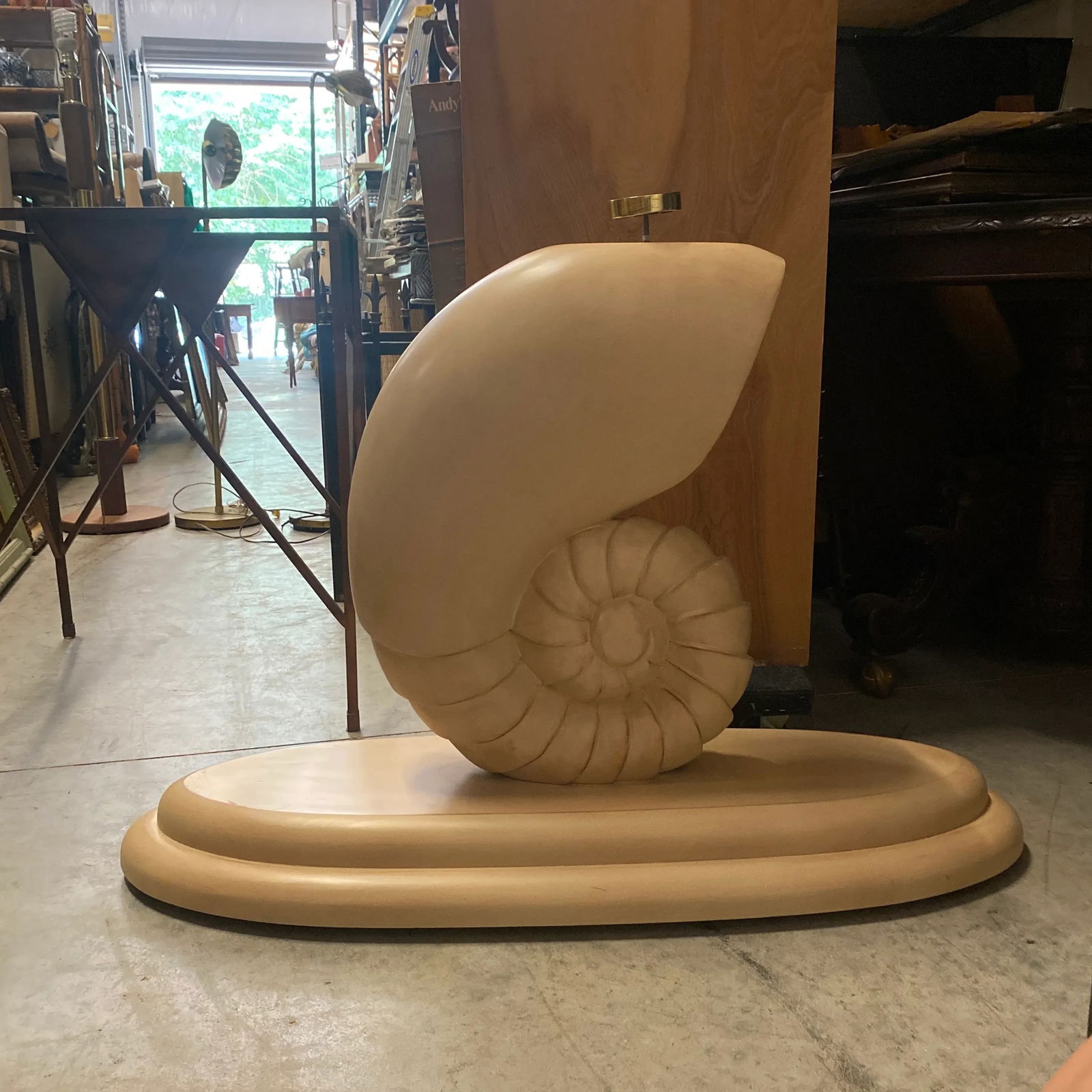 1970s Vintage Nautilus Console Table Base - 10