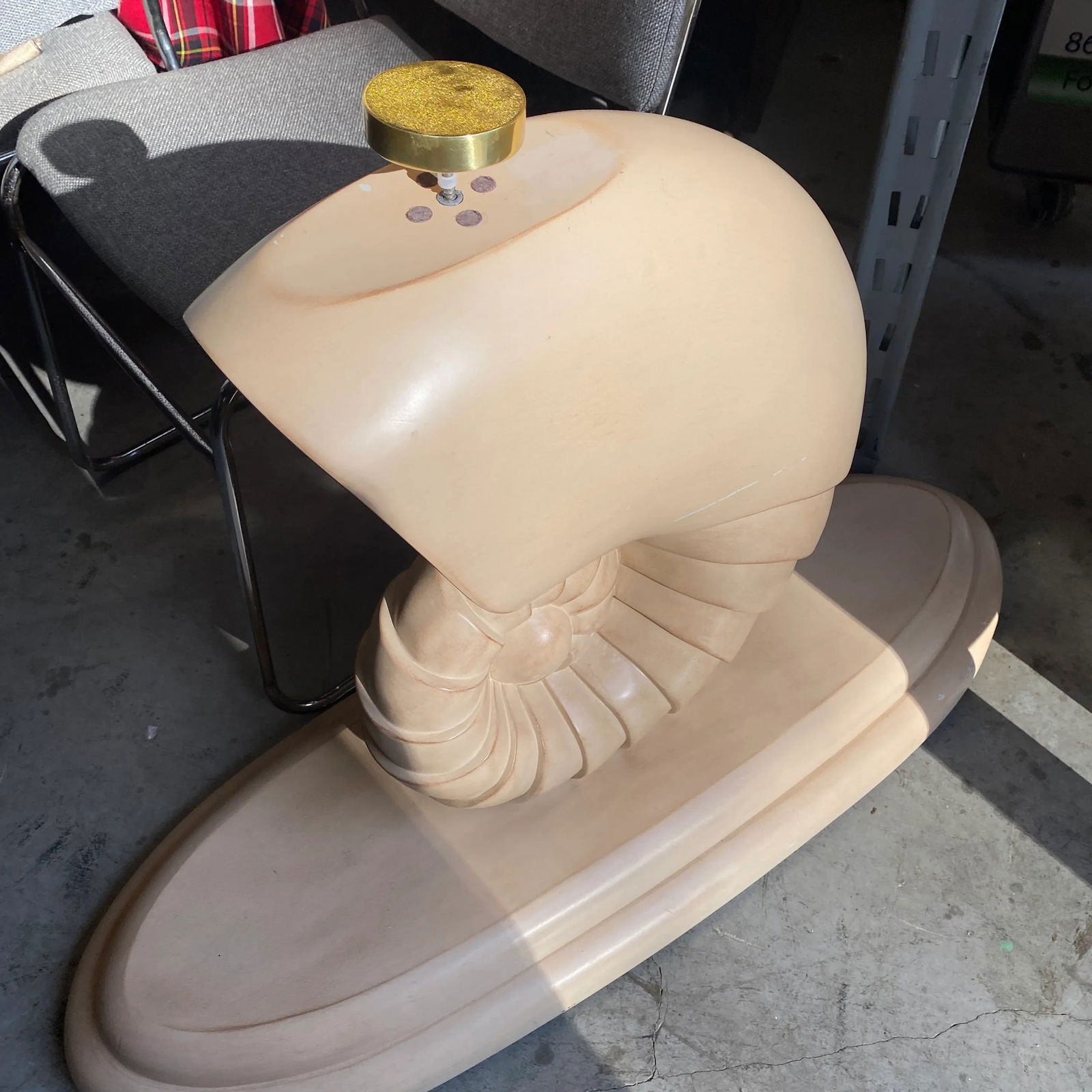 1970s Vintage Nautilus Console Table Base - 4