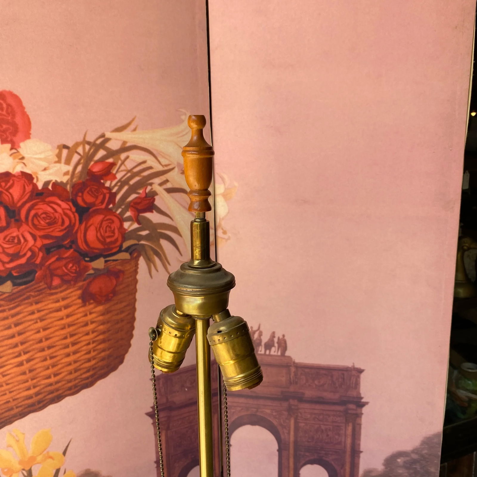 1970s Large Hand Carved Marble Lamp - 8