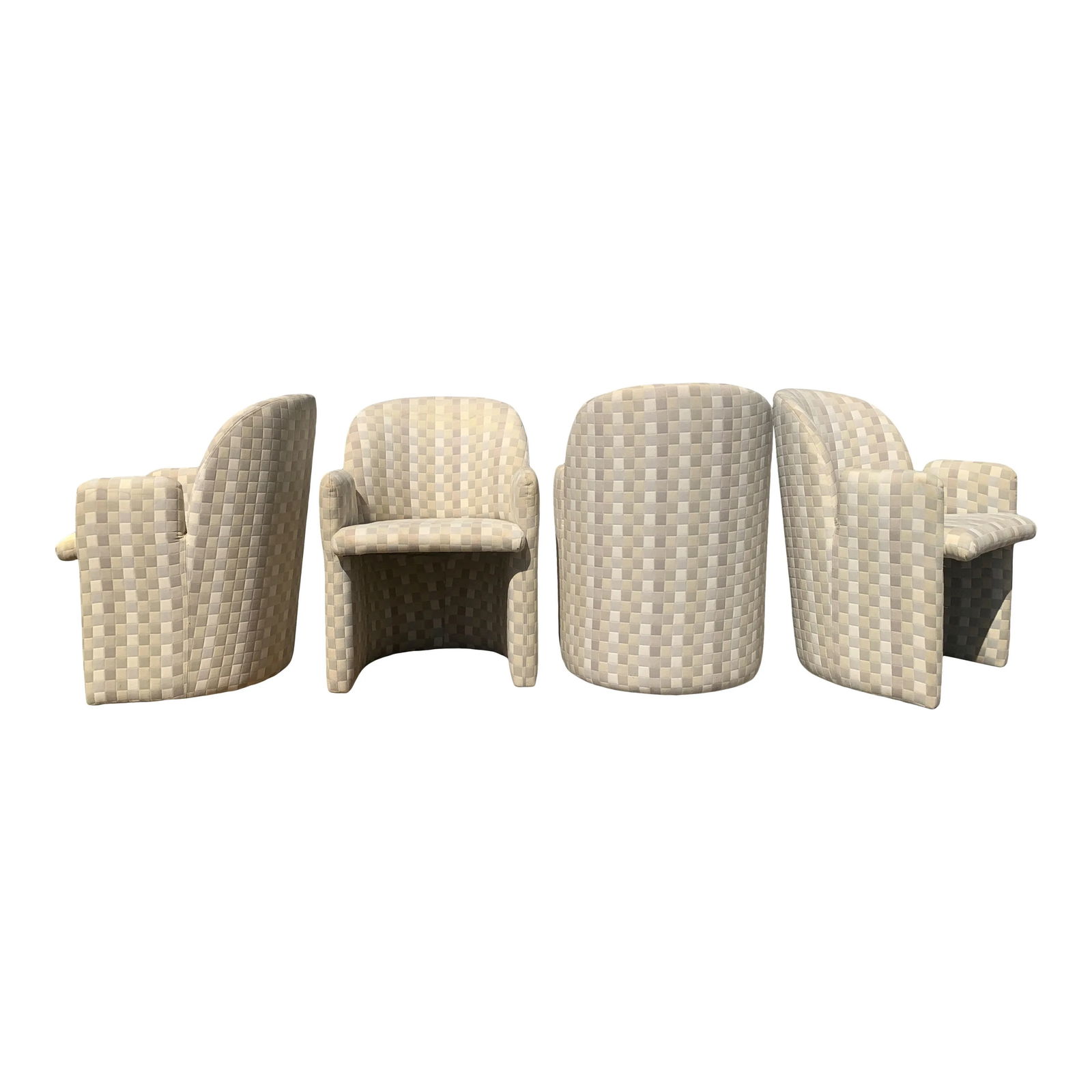 Directional Sculptural Club Chairs - Set of 4 - 3