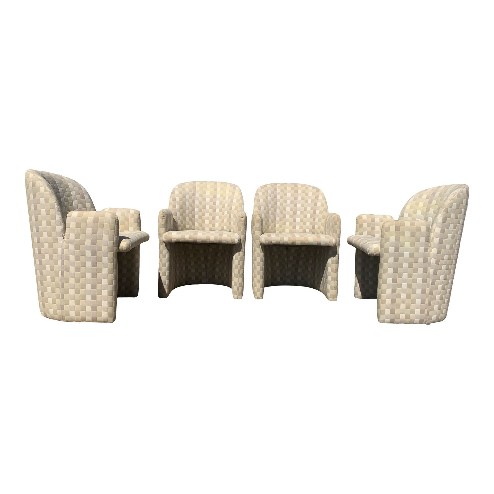 Directional Sculptural Club Chairs - Set of 4 - 4
