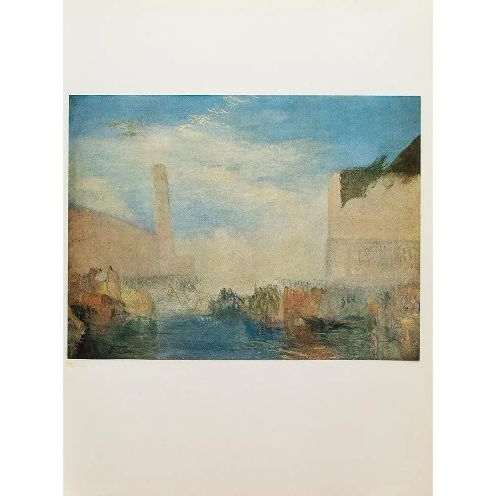 1960 After Joseph Turner, "Venice: The Piazzetta From the Water", Vintage First Limited Edition Prin - 6