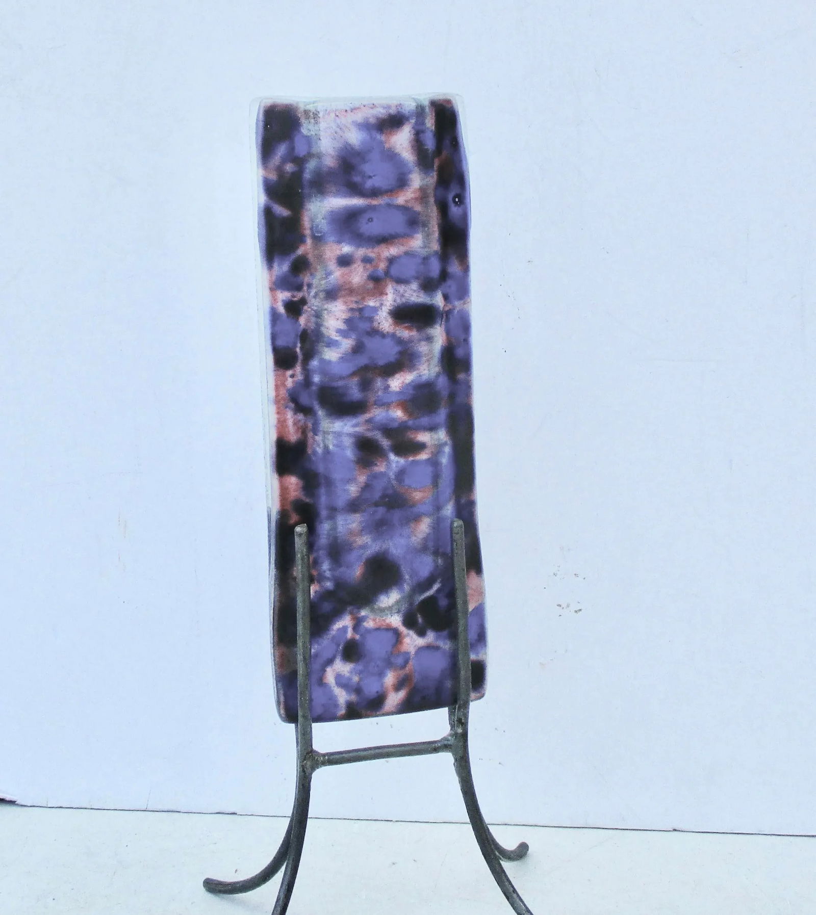 1990s Mounted Art Glass Vase - 3