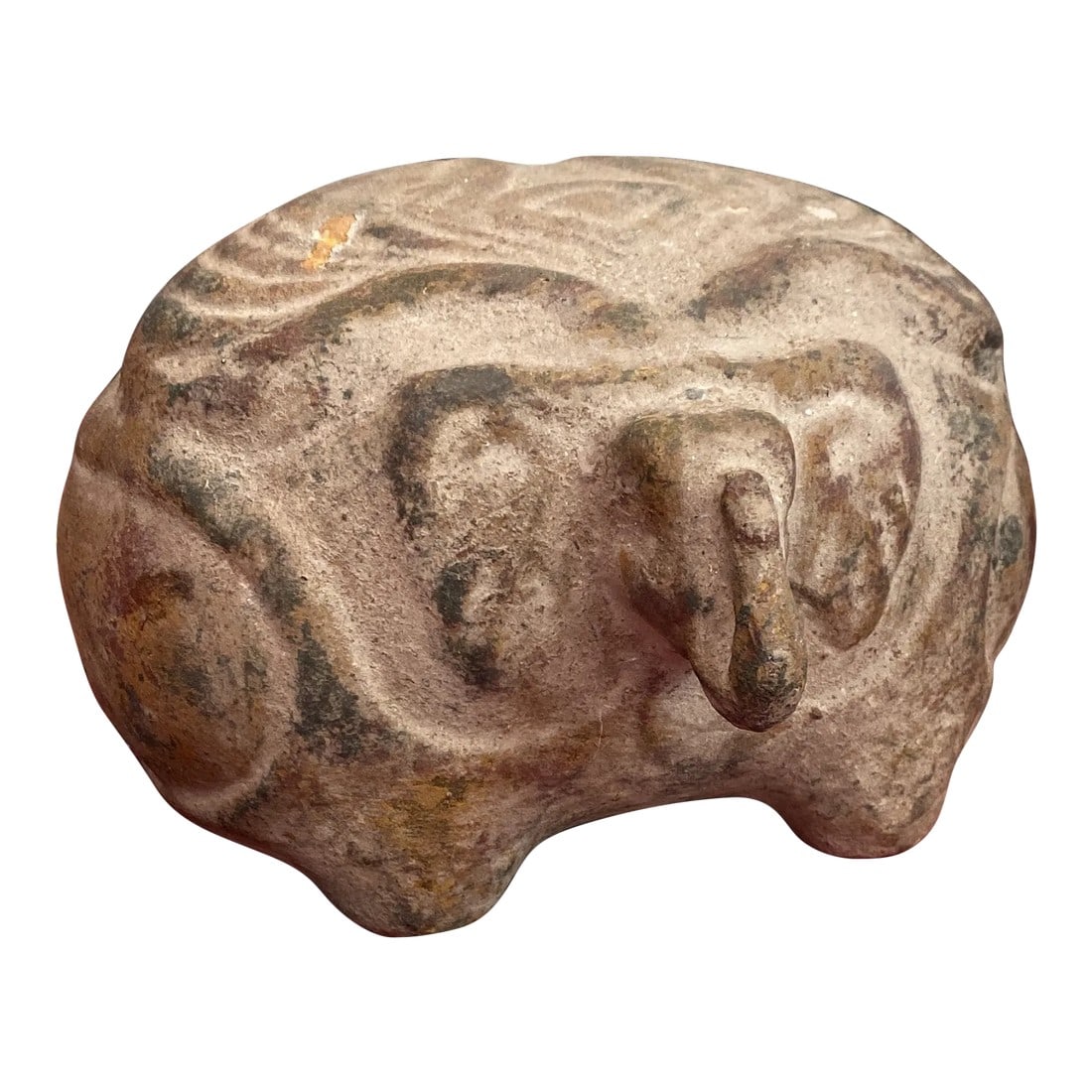 Vintage Stout Elephant Sculpture in the Style of Botero: This is a beautiful elephant sculpture. Perfect for the interior designer or the enthusiast! Condition: Alterations: Original Condition Unaltered Imperfections: Some Imperfections Condition Notes: