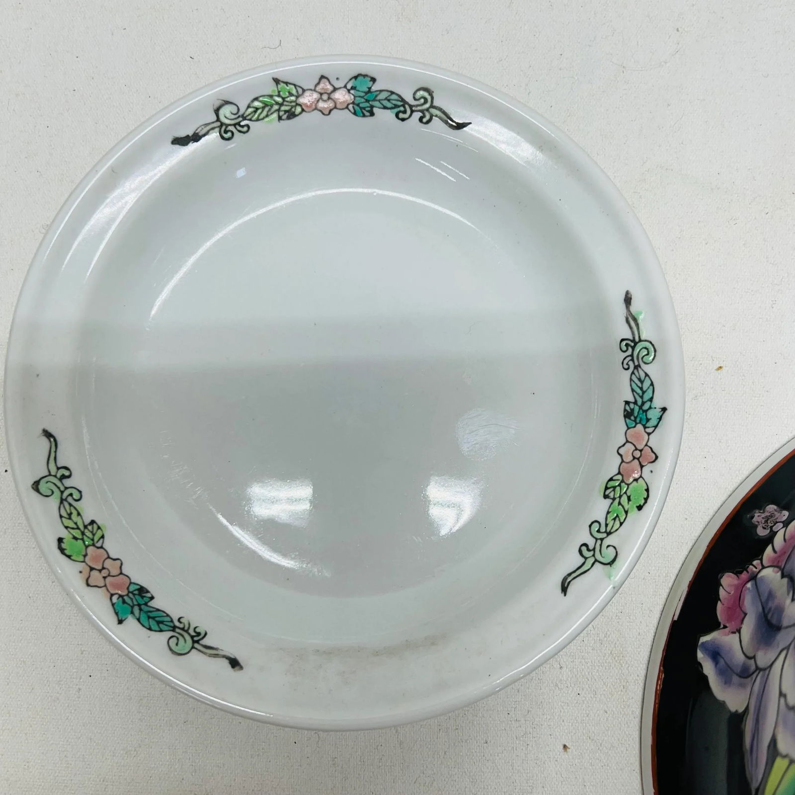 Chinoiserie Floral Pattern Planter With Water Tray - 3