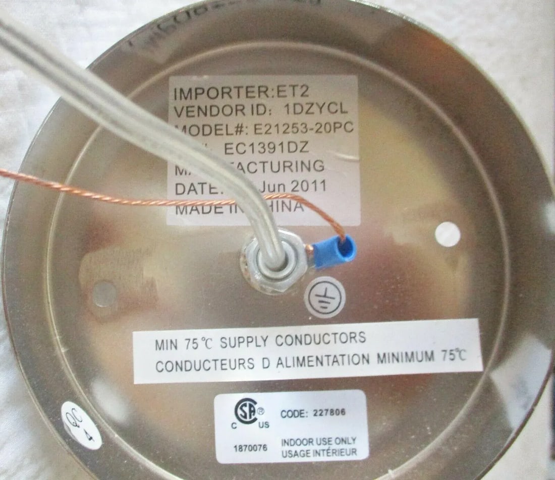 ET2 Twist 1-Light Pendants in Polished Chrome E21253-20pc - a Pair - 10