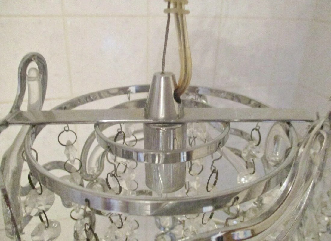 ET2 Twist 1-Light Pendants in Polished Chrome E21253-20pc - a Pair - 8