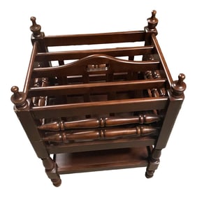 1970s Wooden Magazine Holder