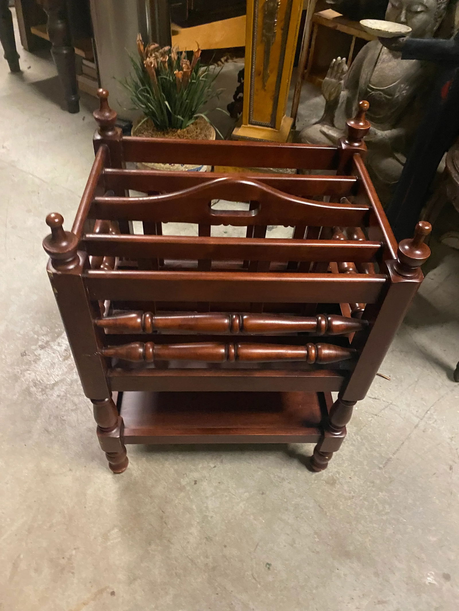 1970s Wooden Magazine Holder - 3