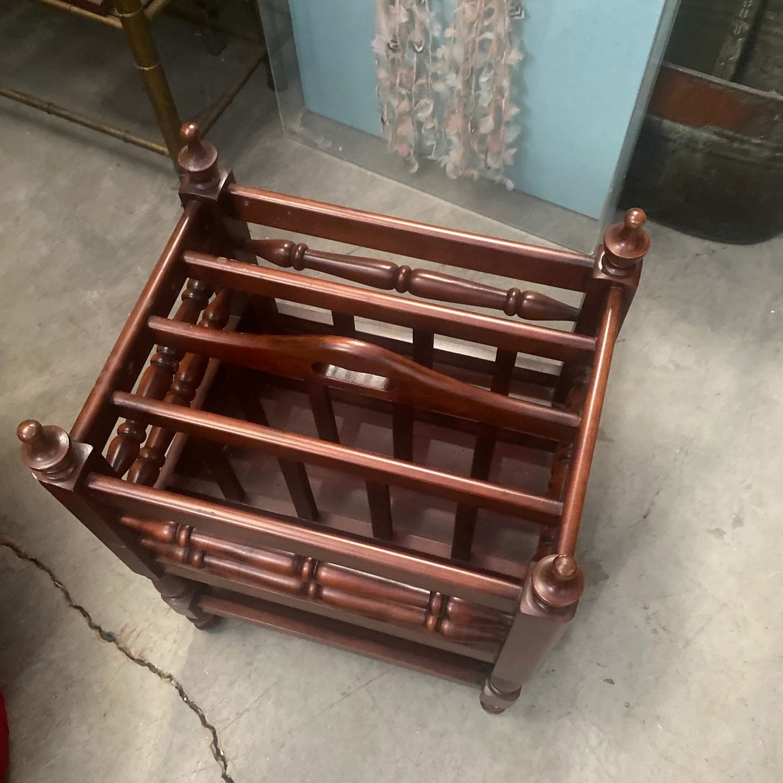 1970s Wooden Magazine Holder - 8