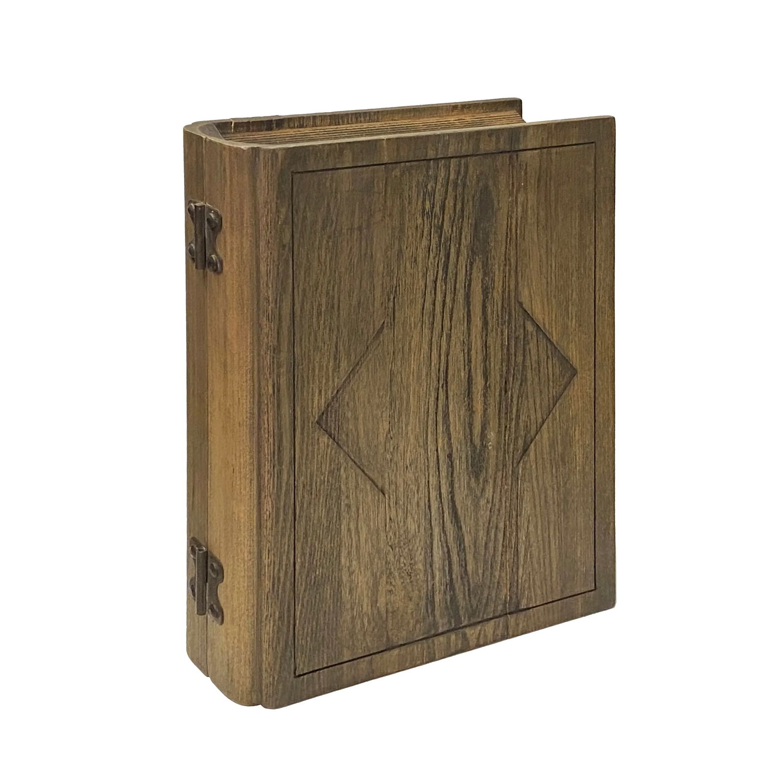Handmade Solid Wood Book Shape Storage Box Book Jewelry - 5