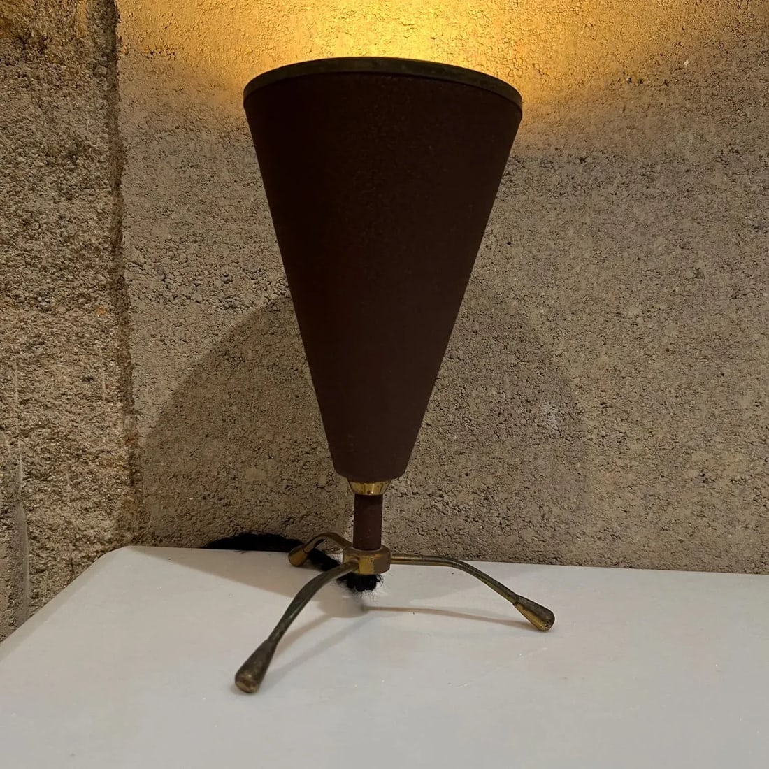 1950s Petite Stilnovo Attributed Italian Modern Design Tripod Desk Table Lamp - 3