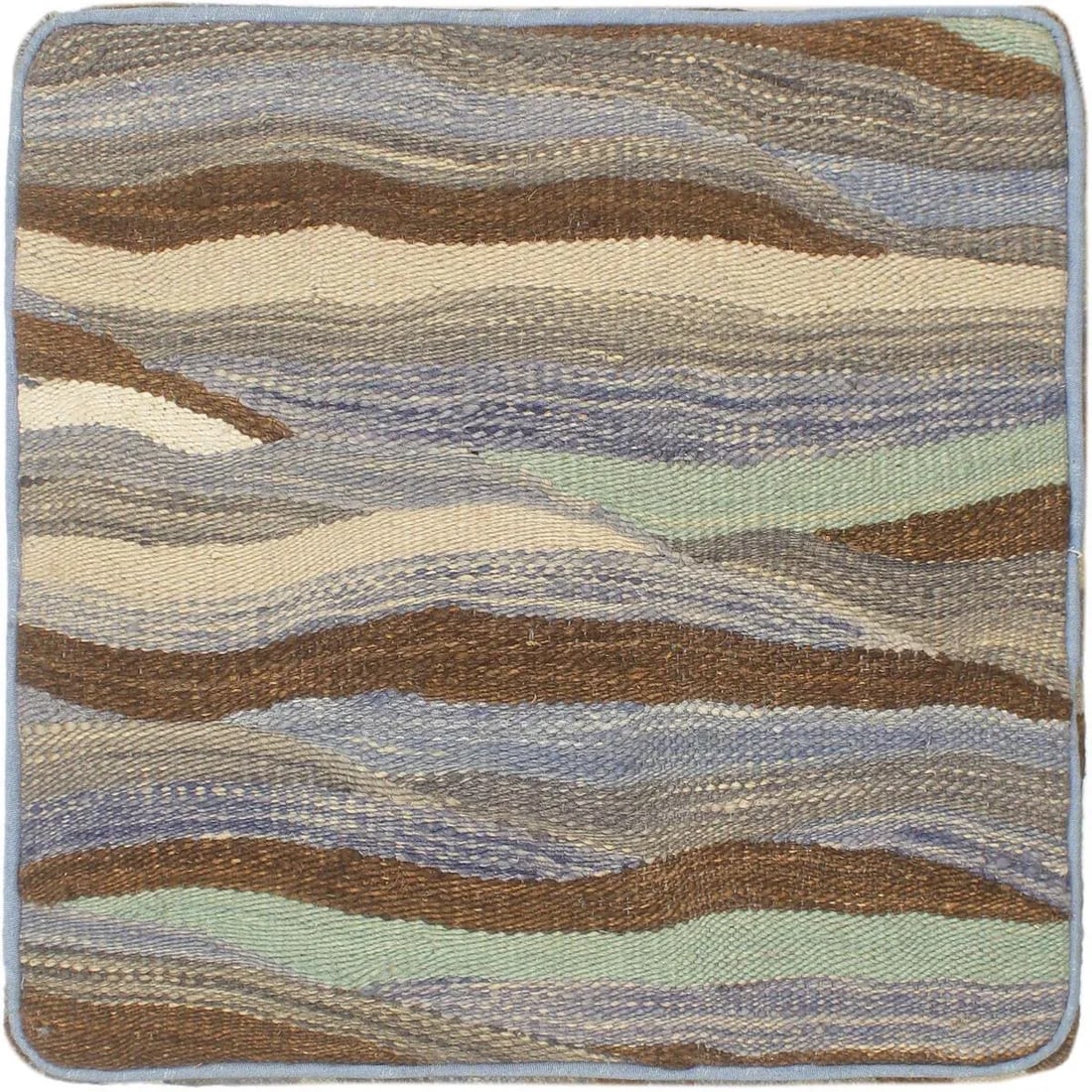 Boho Chic Handmade Kilim Upholstered Ottoman - 5