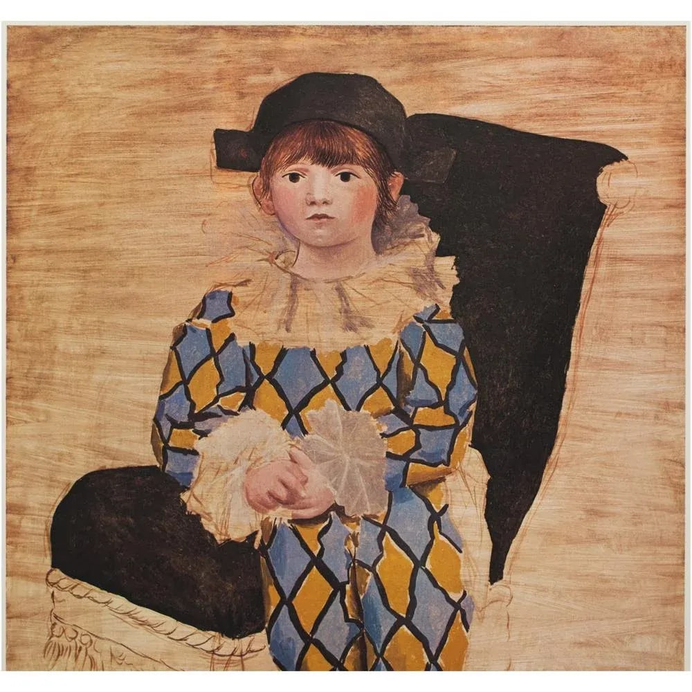 Large 1980s Picasso Museum Sealed and Numbered Poster After P. Picasso's "Paul en Arlequin" - 3