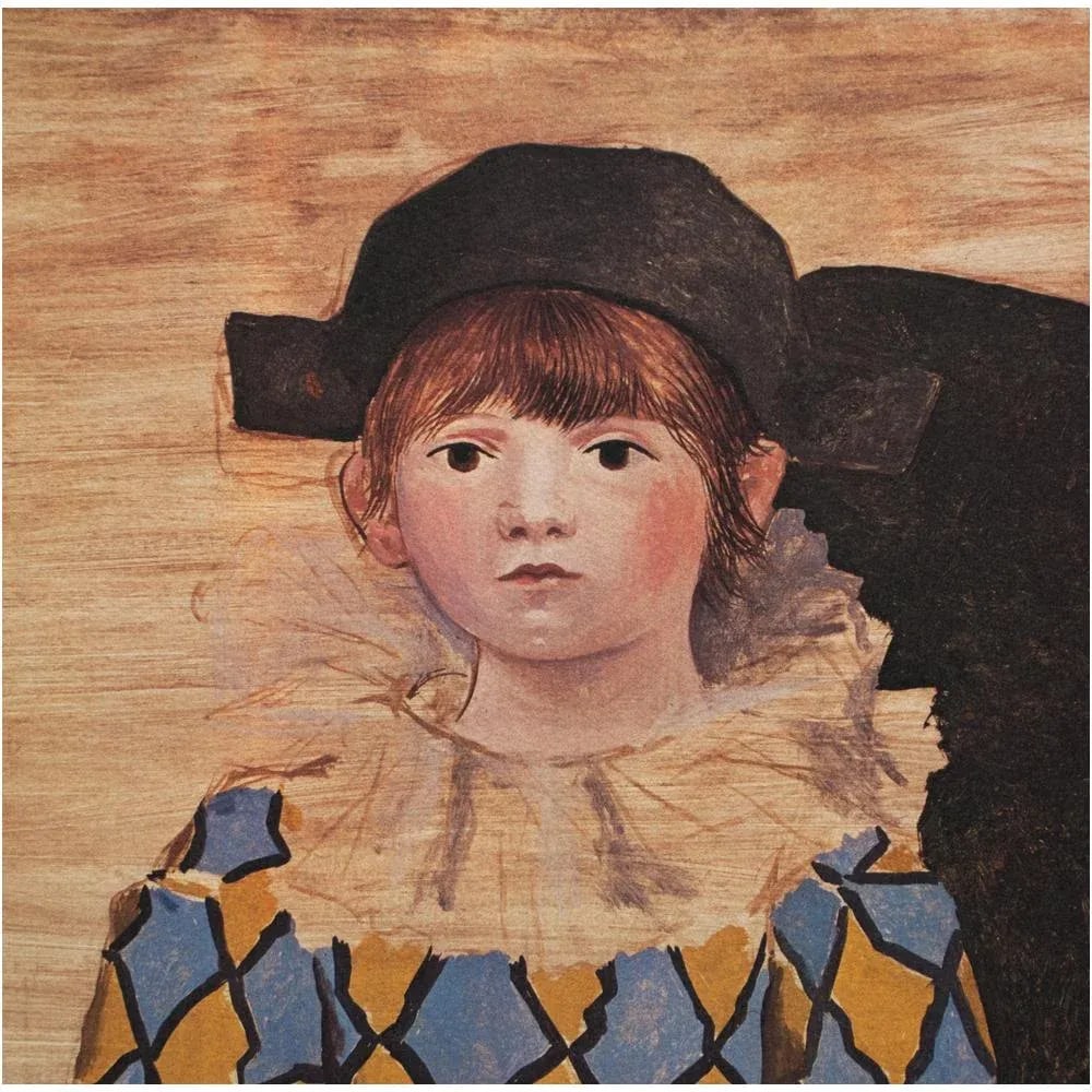 Large 1980s Picasso Museum Sealed and Numbered Poster After P. Picasso's "Paul en Arlequin" - 5