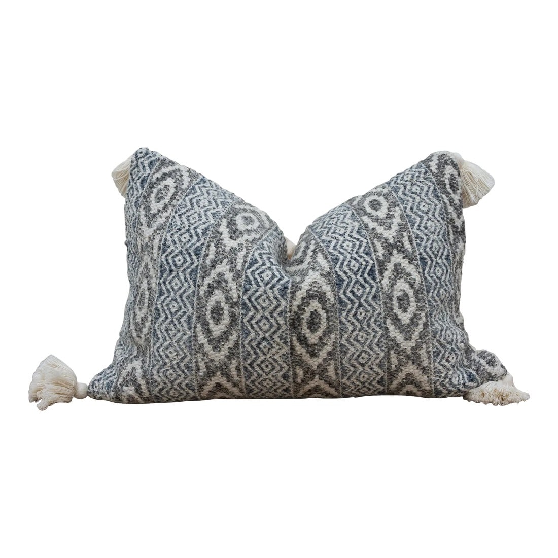Ajarkh Blue Nomadic Moroccan Lumbar Pillow (1 of 8)