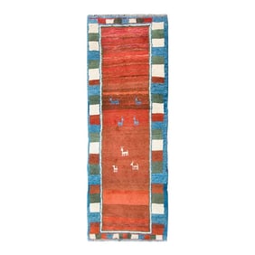 Mid 20th Century Vintage Persian Gabbeh Rug