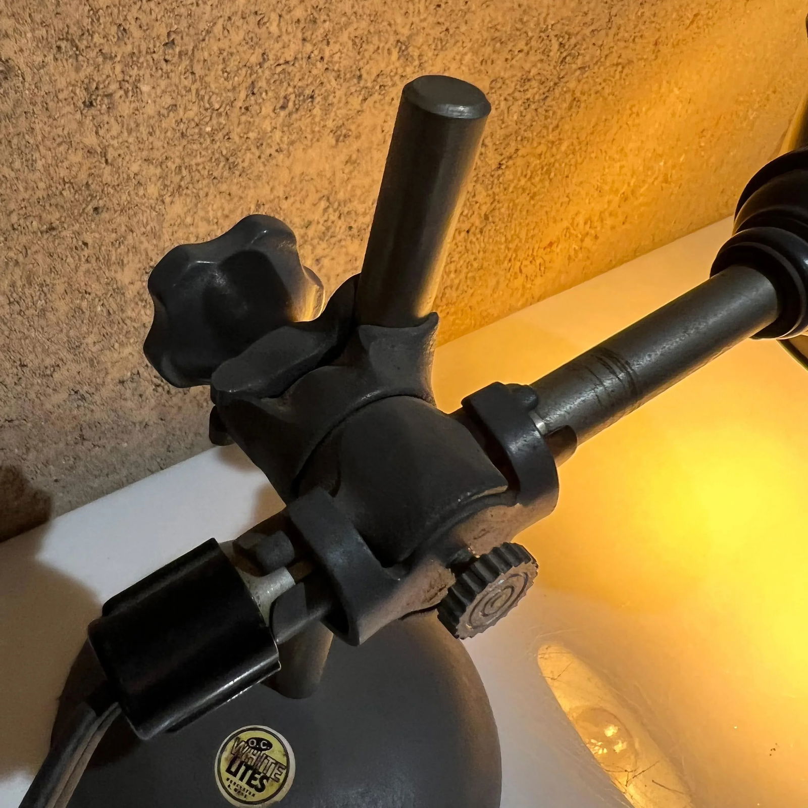 1930s Industrial Table Lamp Light by O C White Lites Worcester Ma - 4