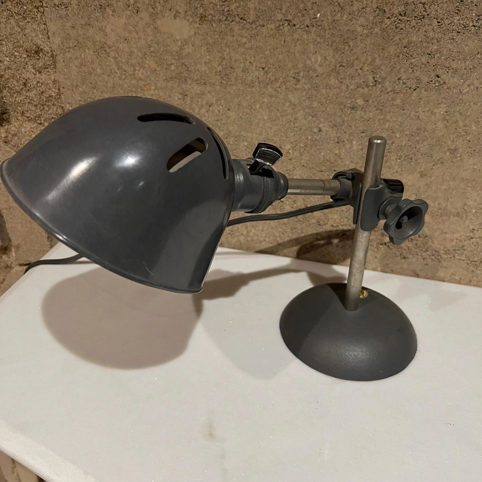 1930s Industrial Table Lamp Light by O C White Lites Worcester Ma - 5