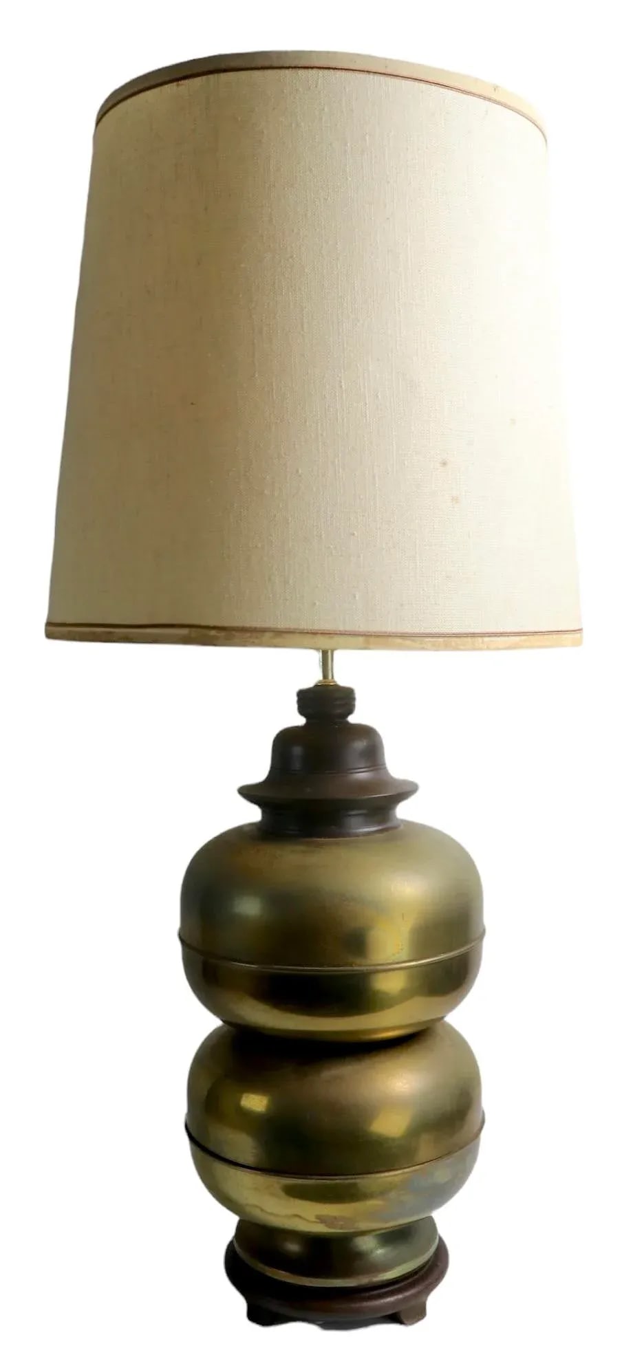 Brass Chinese Style Mid Century Table Lamp Ca. 1950/1970's - 4