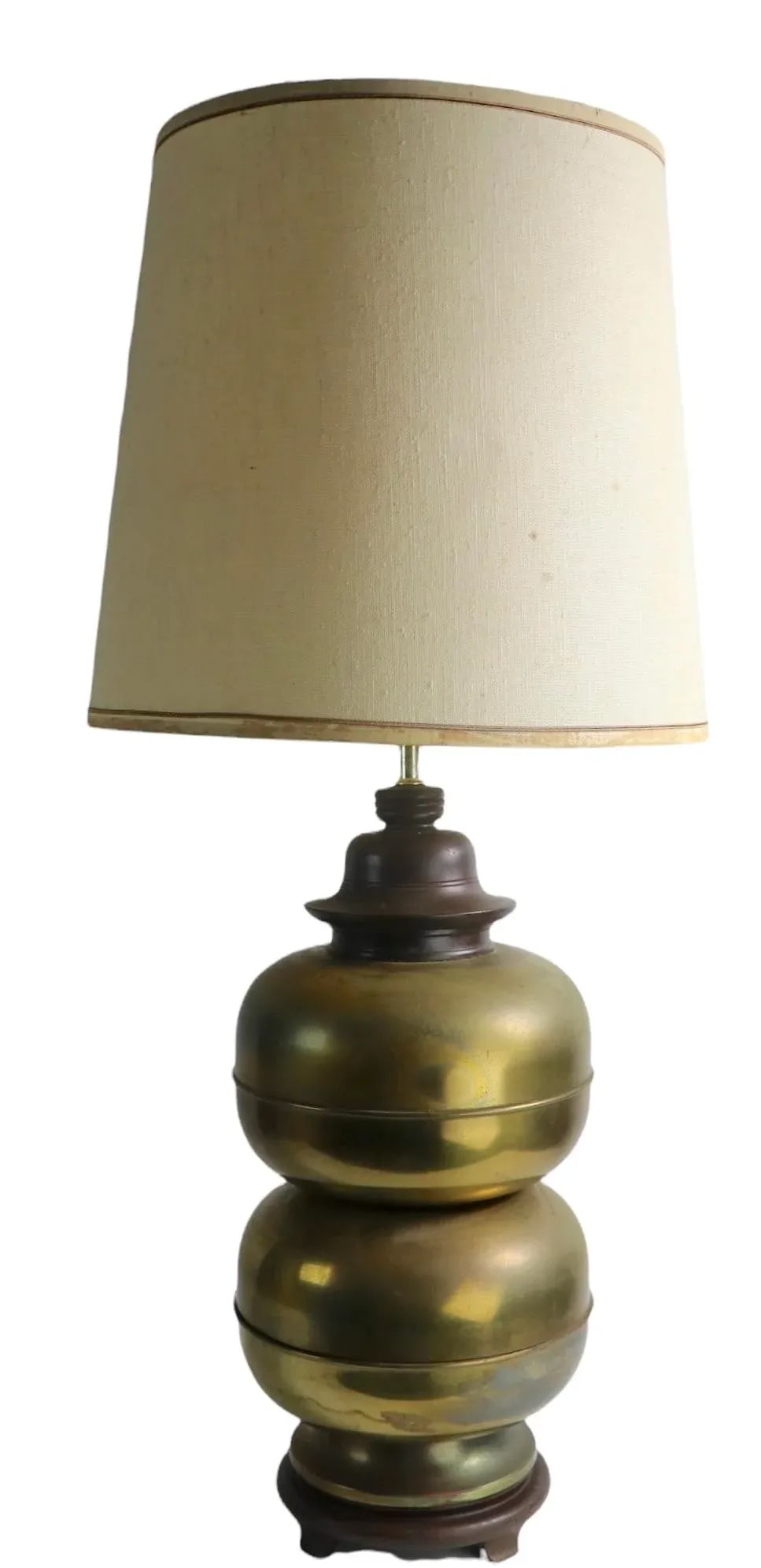 Brass Chinese Style Mid Century Table Lamp Ca. 1950/1970's - 5