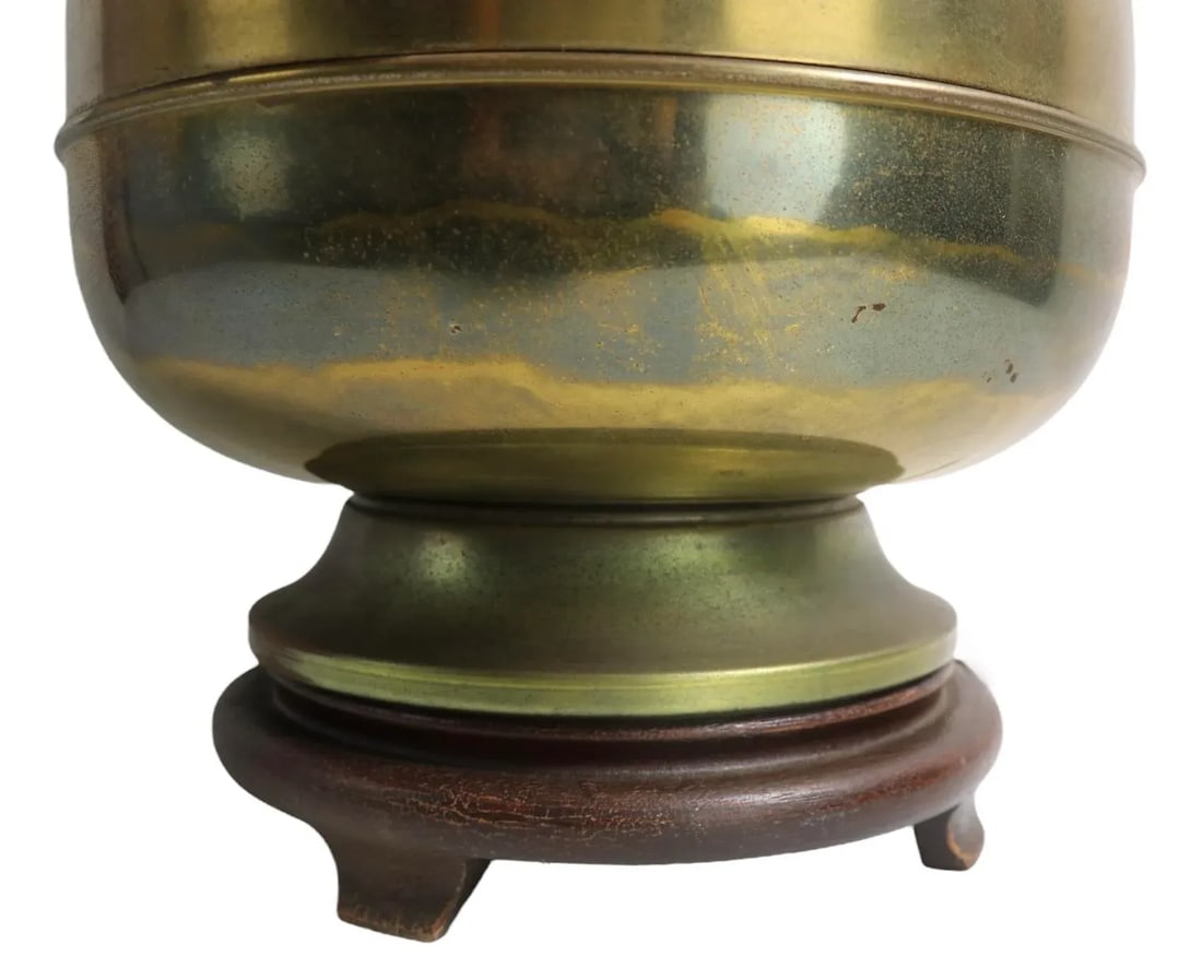 Brass Chinese Style Mid Century Table Lamp Ca. 1950/1970's - 6