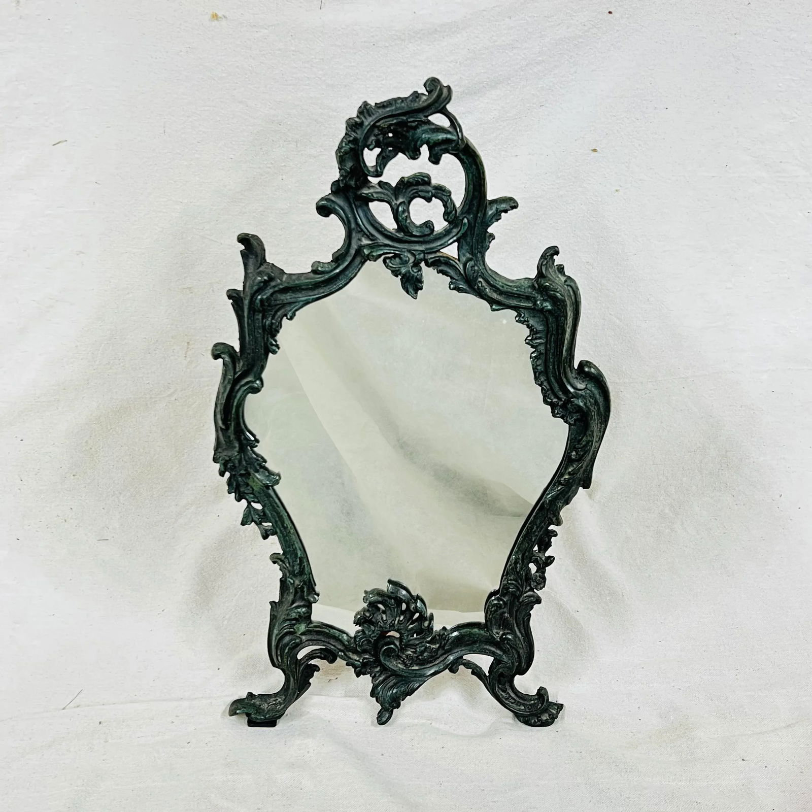 Late 20th Century French Style Maitland - Smith Iron Tabletop Mirror - 5