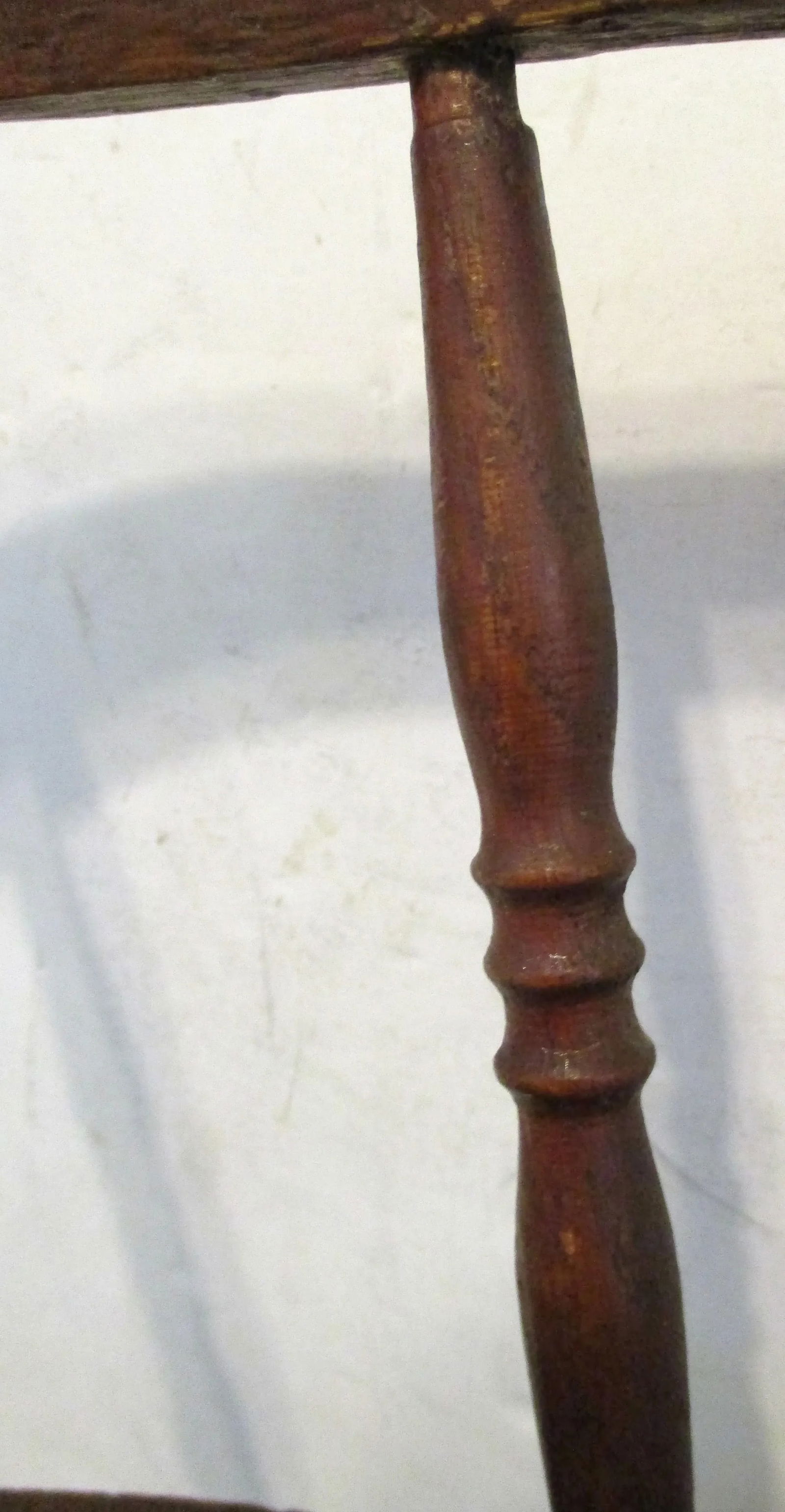 Antique Oak Curved Back Hand Woven Cane Seat Children's Rocking Chair - 11