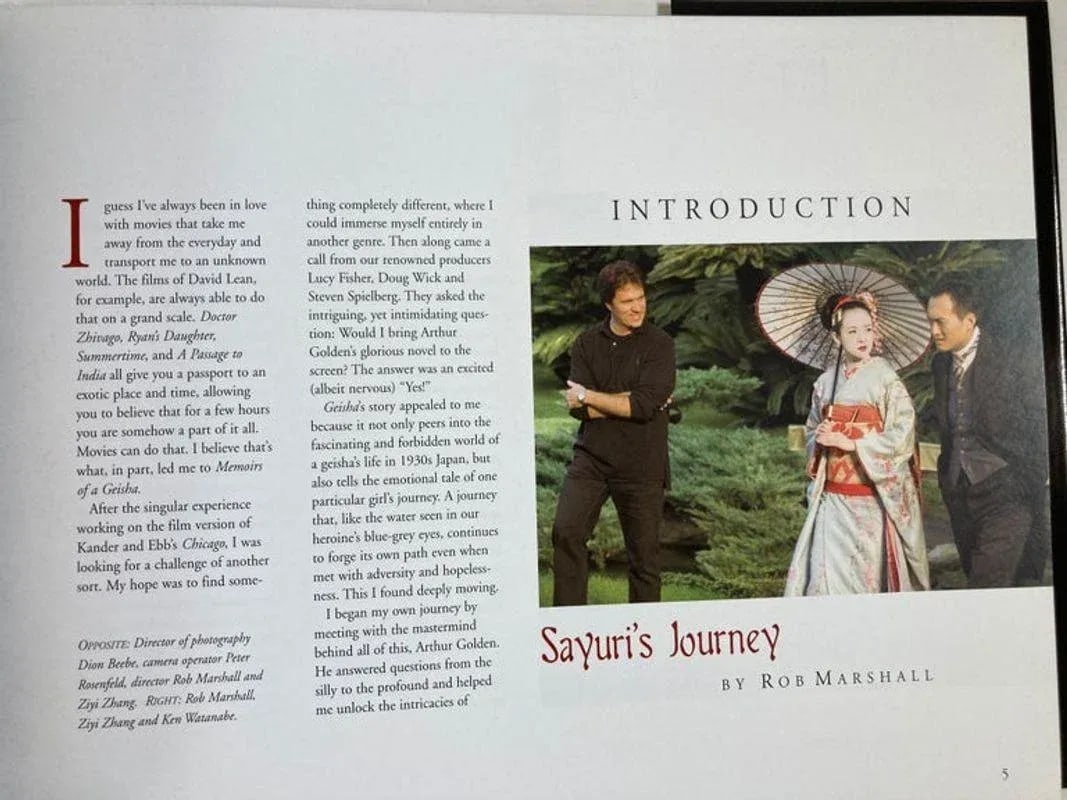 2005 Memoirs of A Geisha a Portrait of the Film by Peggy Mulloy Hardcover Book - 10