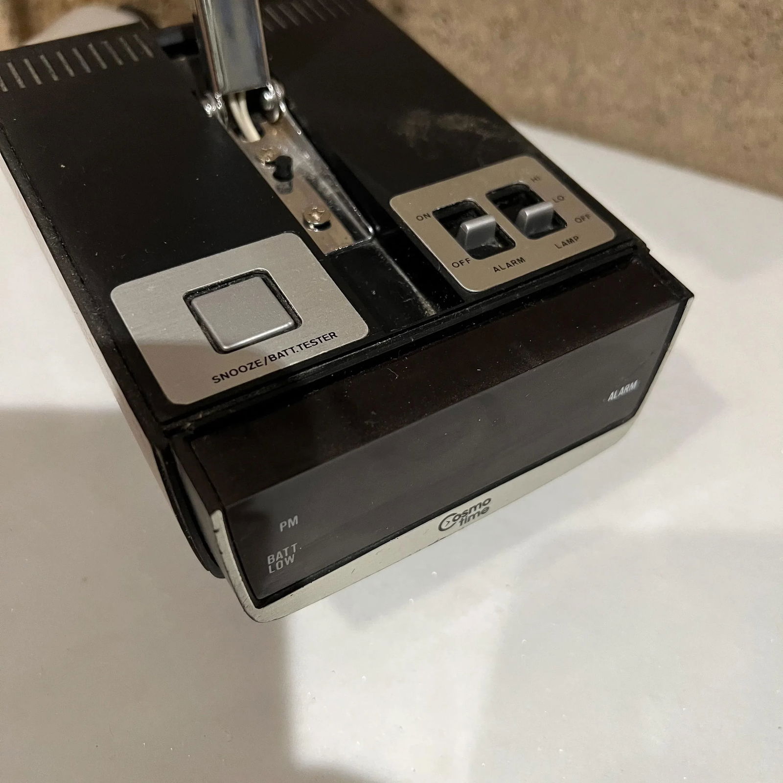 1970s Cosmo Time Folding Portable High Intensity Desk Lamp & Digital Alarm Clock - 8