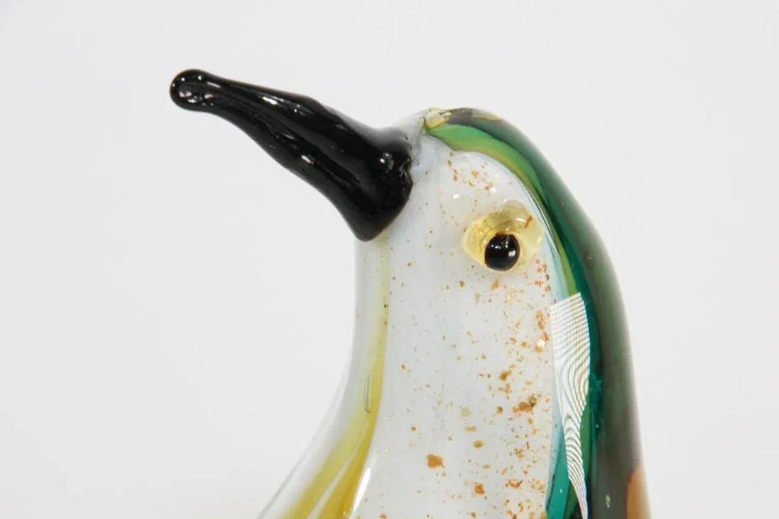 Murano Glass Hand Blown Penguin Sculpture - 11