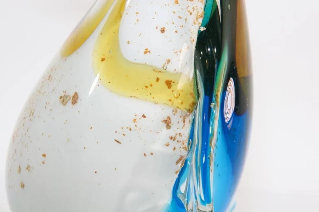 Murano Glass Hand Blown Penguin Sculpture - 12