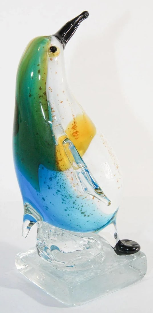 Murano Glass Hand Blown Penguin Sculpture - 3