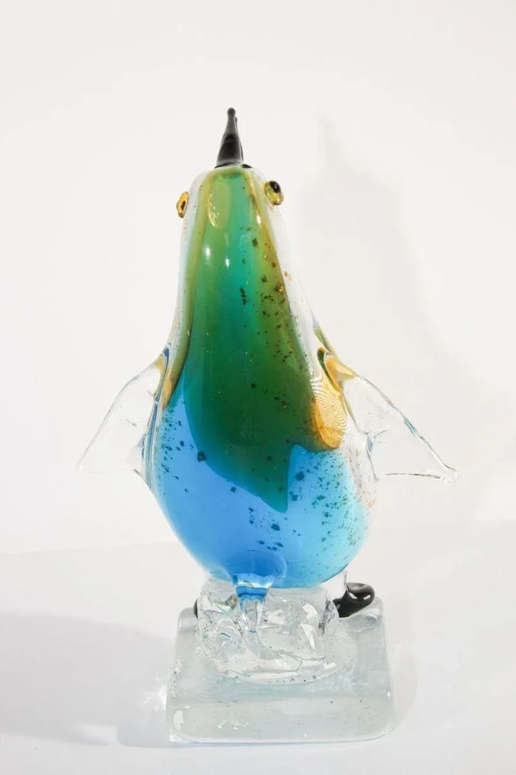 Murano Glass Hand Blown Penguin Sculpture - 4