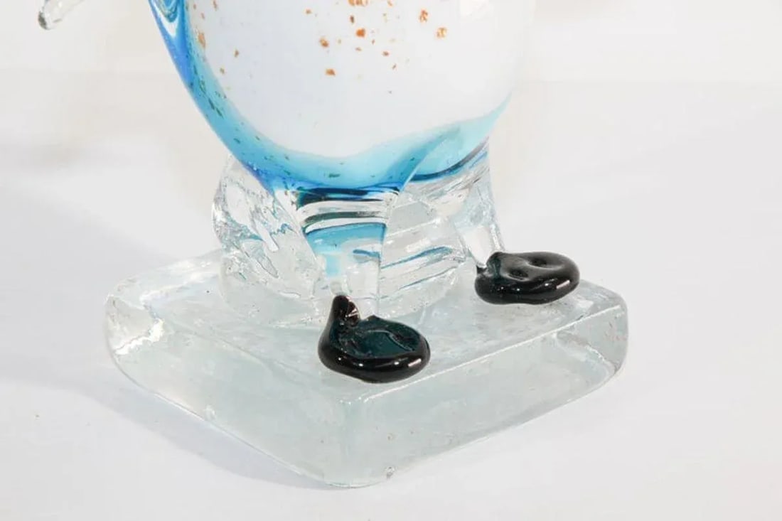 Murano Glass Hand Blown Penguin Sculpture - 5