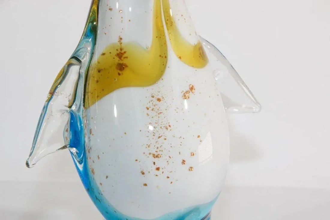 Murano Glass Hand Blown Penguin Sculpture - 6