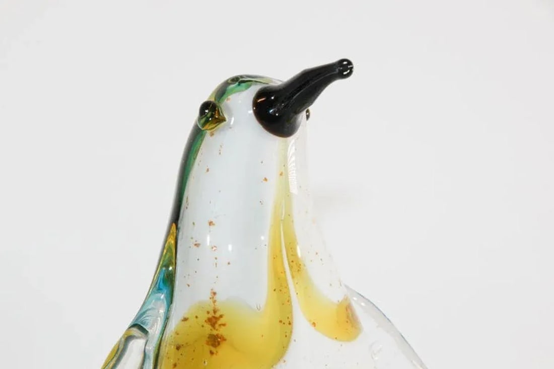 Murano Glass Hand Blown Penguin Sculpture - 7