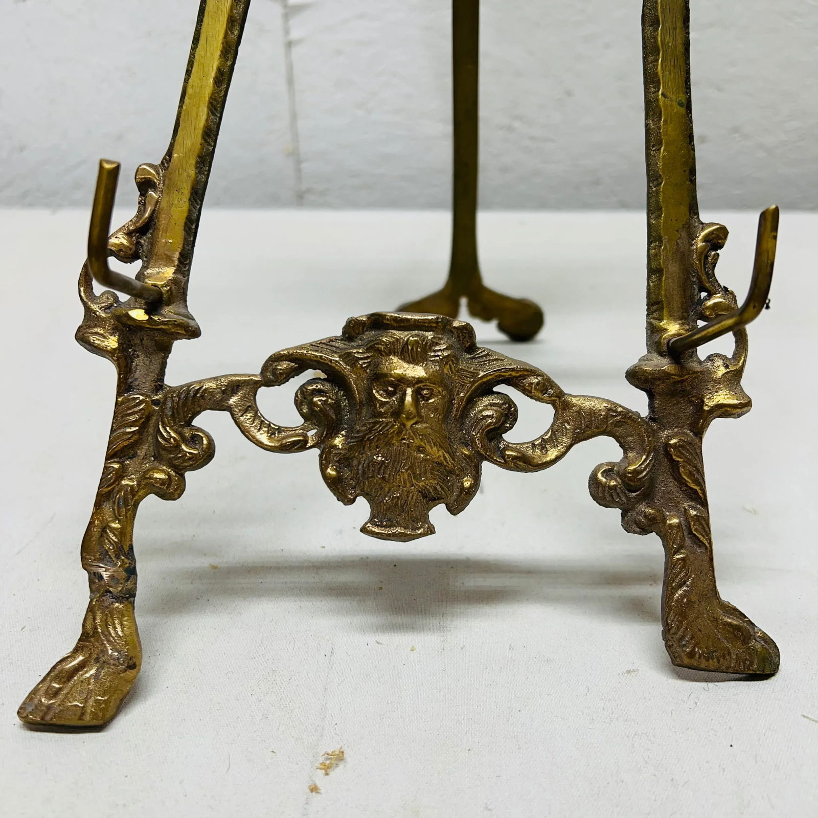 Large Brass Figural Tabletop Art Easel - 3