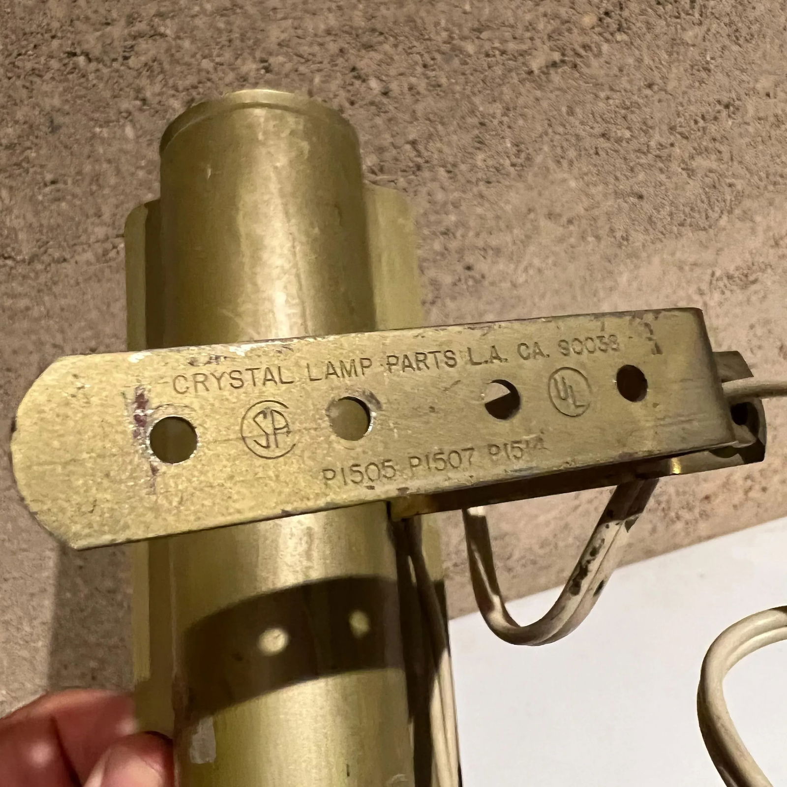 Vintage Industrial Gold Tube Wall Unit Task Picture Light, Los Angeles Ca - 4