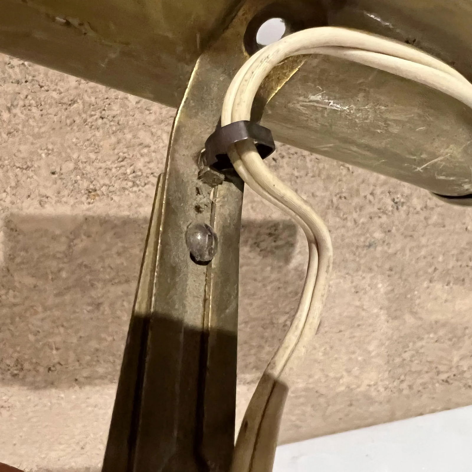 Vintage Industrial Gold Tube Wall Unit Task Picture Light, Los Angeles Ca - 8