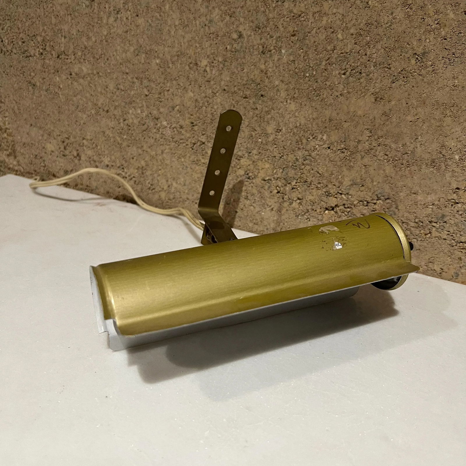 Vintage Industrial Gold Tube Wall Unit Task Picture Light, Los Angeles Ca - 9