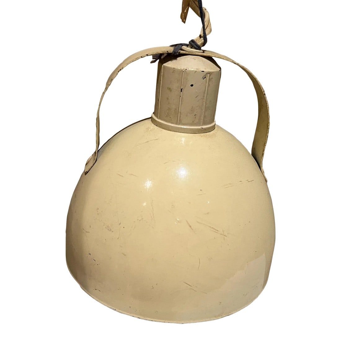 1950s Vintage Ge General Electric Therapeutic Heat Applicator Lamp in Beige: AMBIANIC presents Vintage GE General Electric Heat Applicator Lamp Handheld Original tags present 5 tall x 5 diameter Preowned unrestored original vintage untested condition. See images provided. 