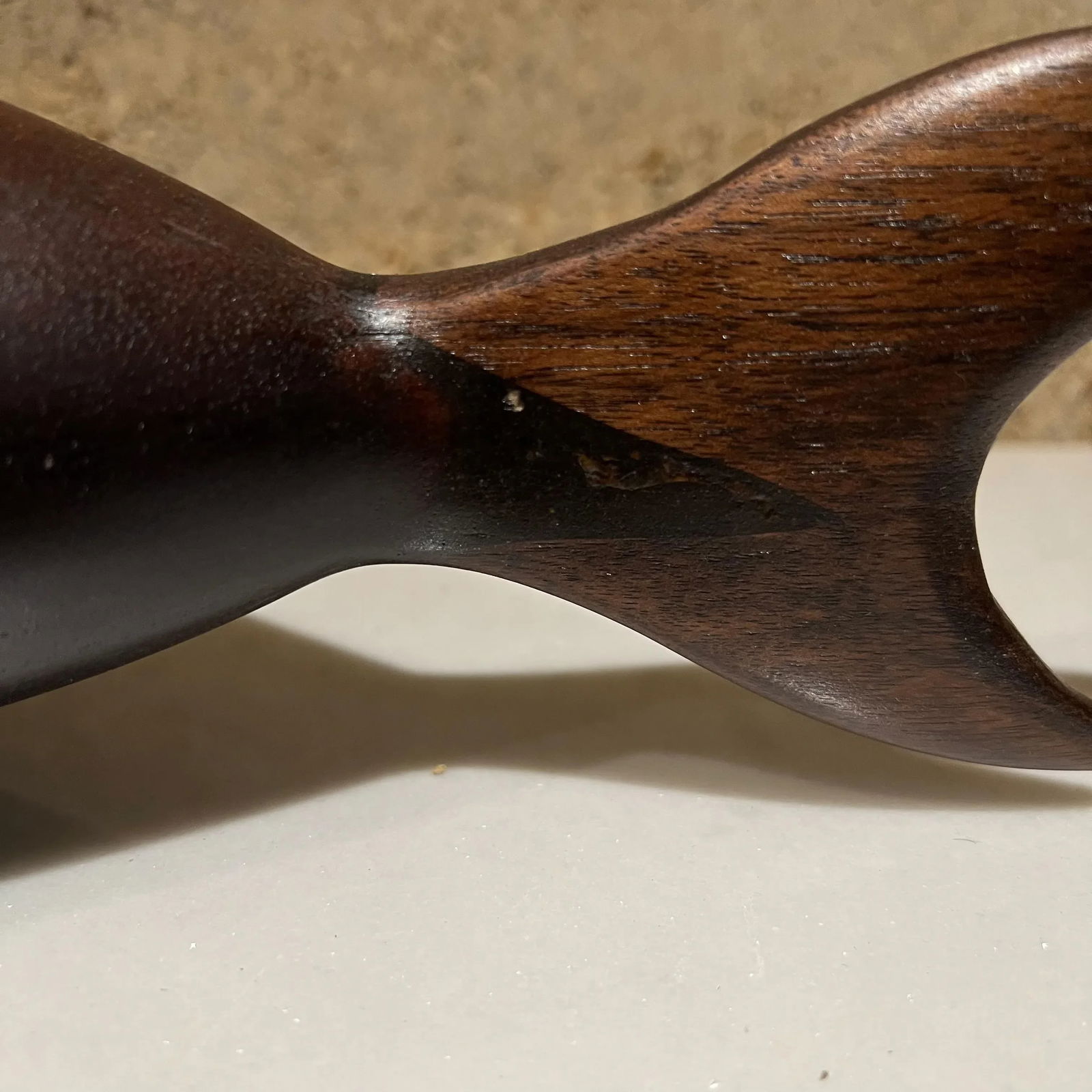 1970s Sculptural Shark Wood Bowl Catch All - 4