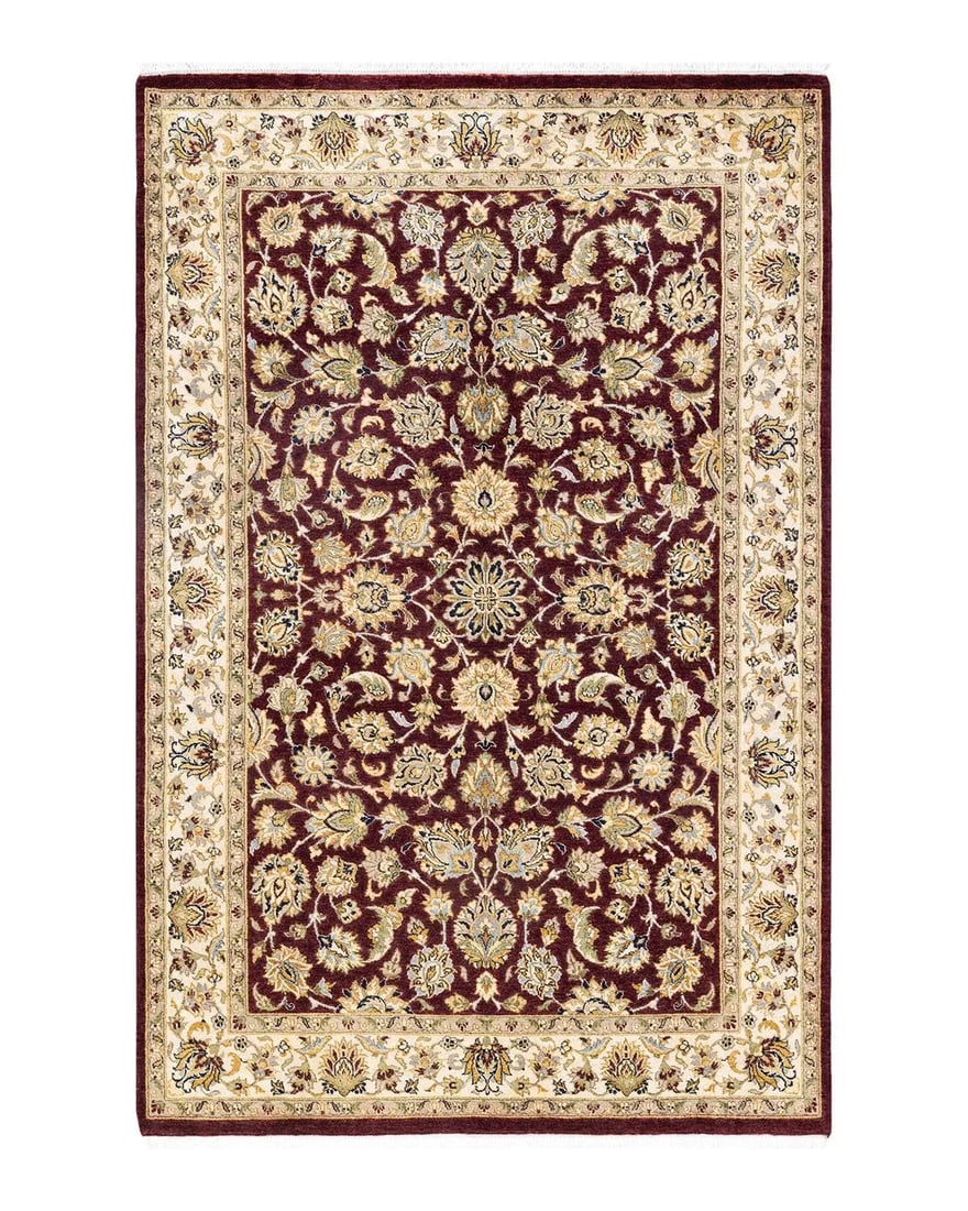 Mogul, One-of-a-Kind Hand-Knotted Area Rug in Orange, 4' 2" x 6' 4" - 8