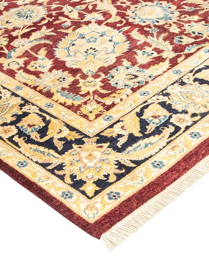 Mogul, One-of-a-Kind Hand-Knotted Area Rug in Red, 4' 2" x 6' 2" - 2