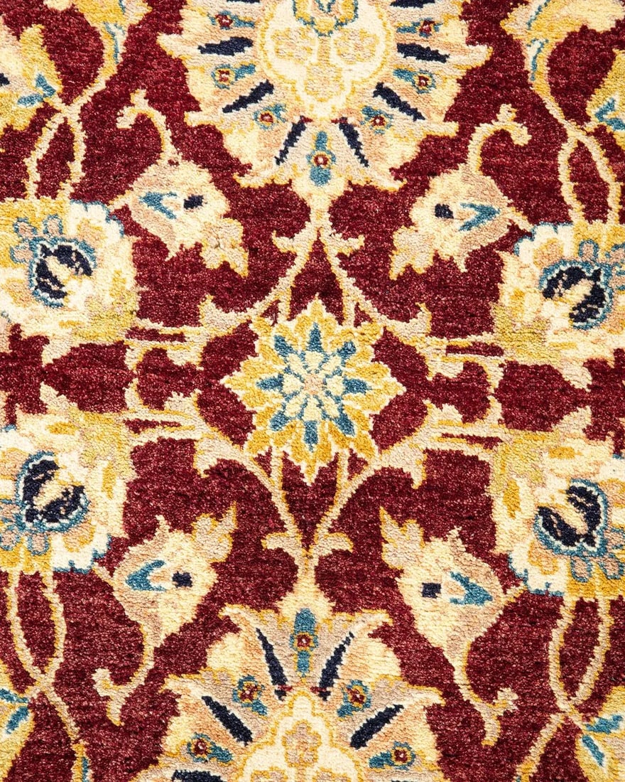 Mogul, One-of-a-Kind Hand-Knotted Area Rug in Red, 4' 2" x 6' 2" - 3